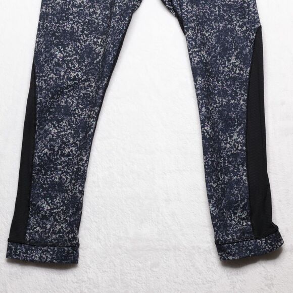 LULULEMON Journey Crop Athletic Leggings Sheer Mesh Rocky Road Sand Dune Sz 4 - Picture 8 of 11